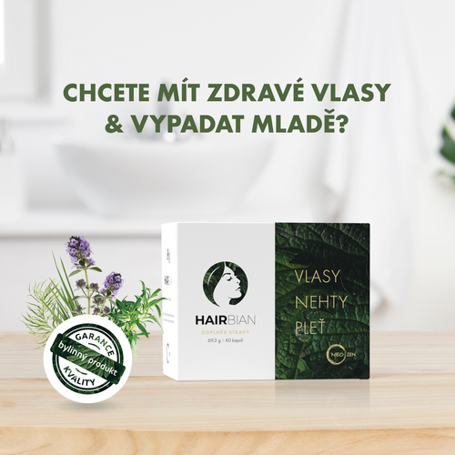 HAIRBIAN® přírodní doplněk stravy. 60 tablet.