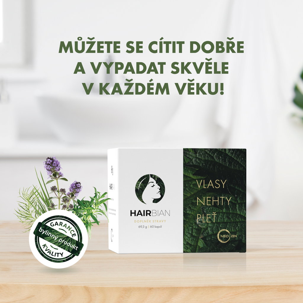 HAIRBIAN® přírodní doplněk stravy. 60 tablet.
