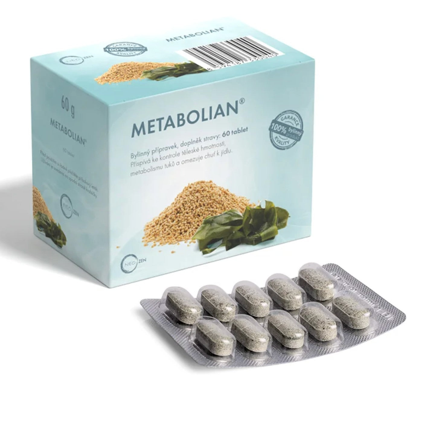 METABOLIAN® se zelenou kávou pro zrychlení metabolismu a spalování tuků. 60 tablet