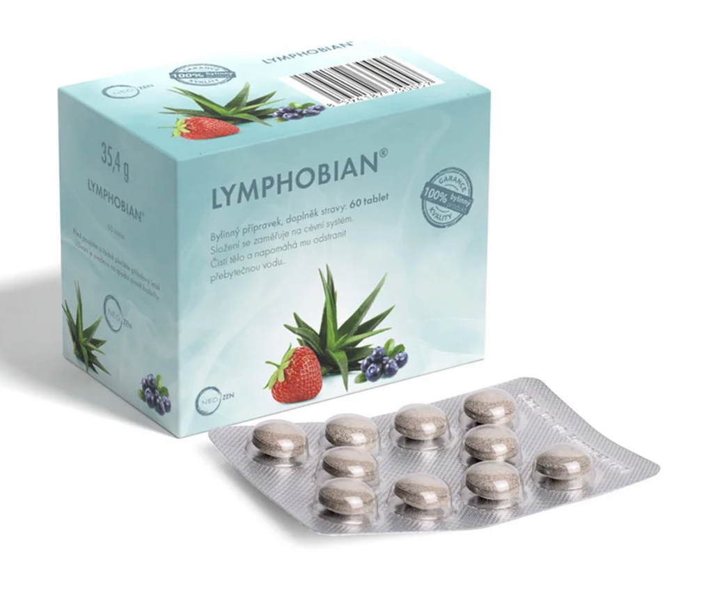 LYMPHOBIAN® přírodní doplněk stravy pro lymfatický systém a odvodnění. 60 tablet